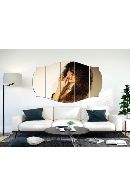 Kadın Saç Modeli Kuaför Mdf Tablo-1023 (Model C)