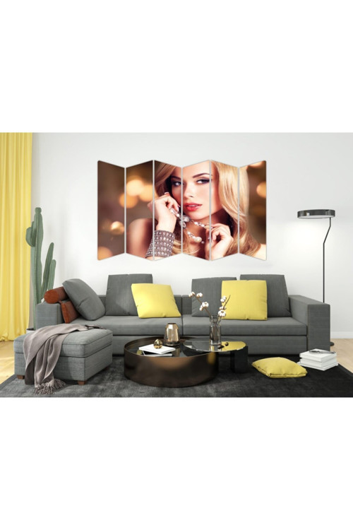 Kadın Saç Modeli Kuaför Mdf Tablo-1024 Model-B