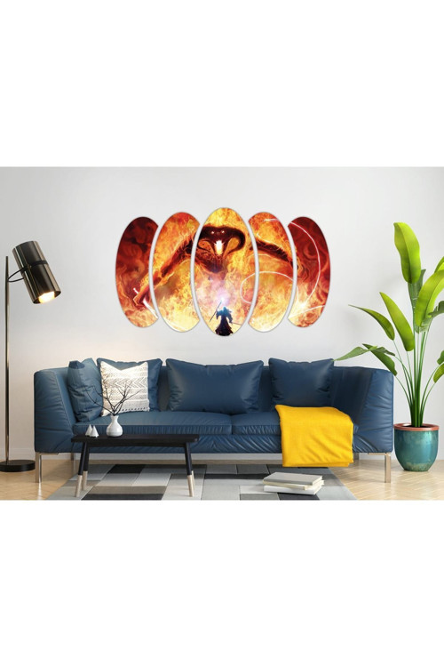 Yüzüklerin Efendisi Gandalf Balrog Mdf Tablo-3039