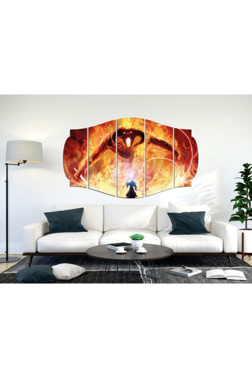 Yüzüklerin Efendisi Gandalf Balrog Mdf Tablo-3039 (Model C)