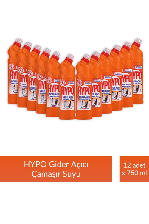 GİDER AÇICI ÇAMAŞIR SUYU ÇAM TAZELİĞİ 750 GR x 12 ADET