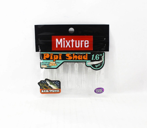 Mixture Pipi Shad 1.6 inc ( 40 mm ) Lrf Silikon