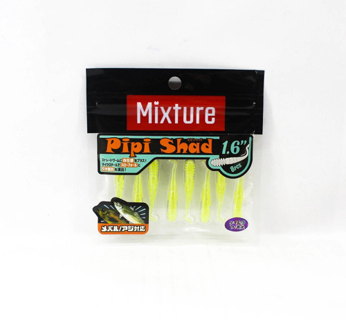 Mixture Pipi Shad 1.6 inc ( 40 mm ) Lrf Silikon