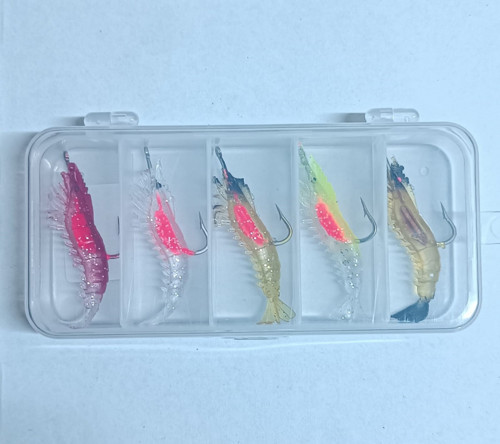 3062 Silikon Karides 5.5cm Suni Yem 5'li Kutu Renk:mix