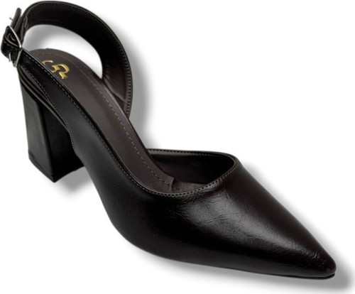 909-26 Cilt Kare Topuk Kadın Stiletto (8cm)