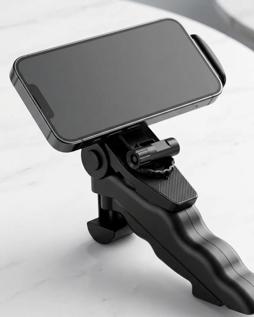 Katlanabilir Mini Telefon Tripodu Masaüstü Telefon Standı 360 Derece Ayarlanabilir