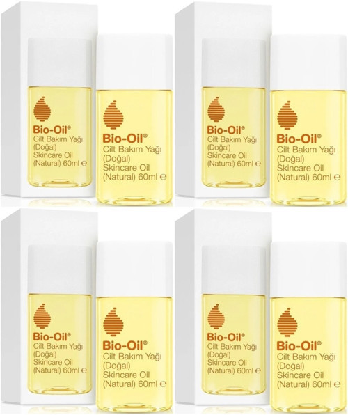 %100 Natural Çatlak Karşıtı & Leke Karşıtı Nemlendirici Doğal Cilt Bakım Yağı 60ML (4Lü Set)