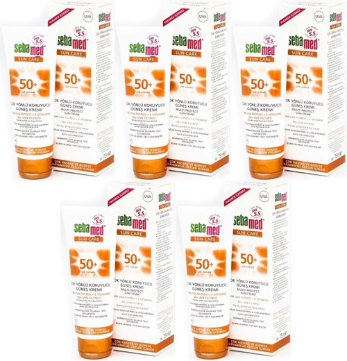Sun Care Çok Yönlü Koruyucu Güneş Kremi 75ML SPF 50+ Faktör (5 Li Set)