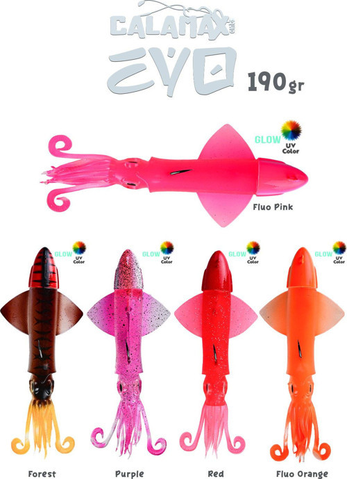 Calamax EVO 190gr Combo Squid Silikon Yem Red