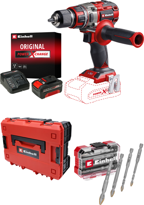 TP-CD 18/80Li BL Akülü Vidalama (4Ah StarterKit, 4Pcs Fayans Delici Bits ve Çanta)