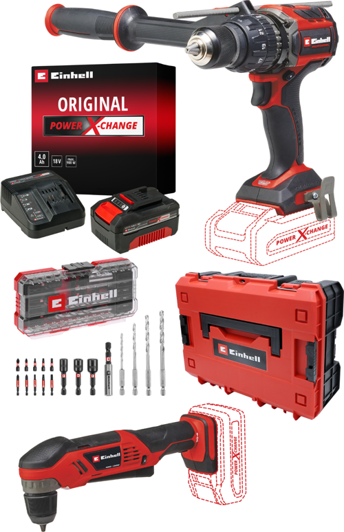 TP-CD 18/120 Li-i BL Akülü Drbl Vidalama+TE-AD 18Li Vidalama(4AhStarterKit,18Pcs Bits+Çanta)