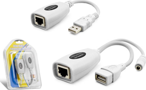 USB RJ45 Kablolu Uzatıcı Seti 60 m - Beyaz HDX5064