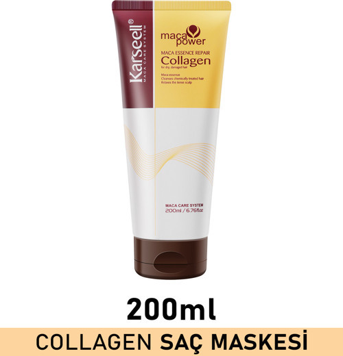 Kolajen Saç Bakım Maskesi Maca Özü Onarıcı Repair 200 Ml Karsel