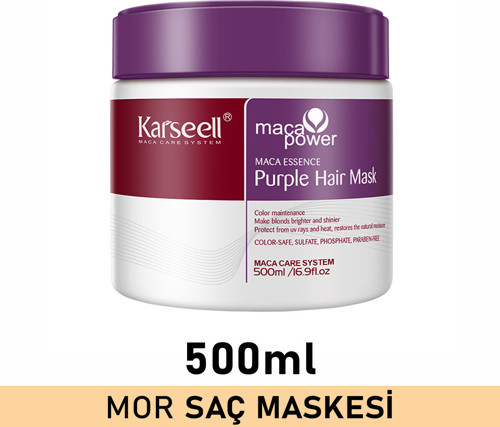 Turunculaşma Karşıtı Maca Özlü Purple Hair Mor Maske 500 Ml