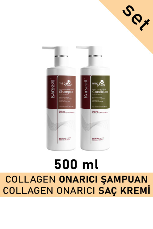 Argan Yağlı Nemlendirici Onarıcı Şampuan 500 Ml + Derinlemesine Onarıcı Saç Kremi 500 Ml