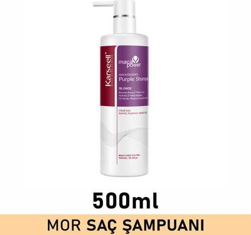Maca Özlü Blonde Turunculaşma Karşıtı Purple Mor Şampuan 500 Ml