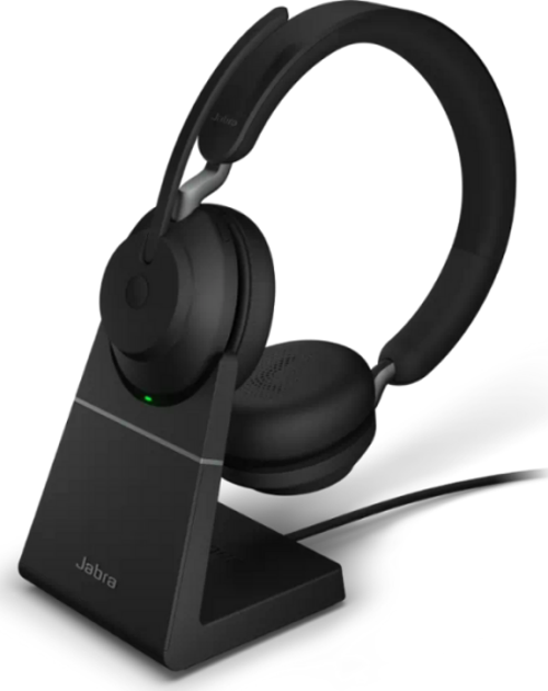 Evolve2 55 Duo Link380a Ms Şarz Standlı Kablosuz Kulak Üstü Kulaklık