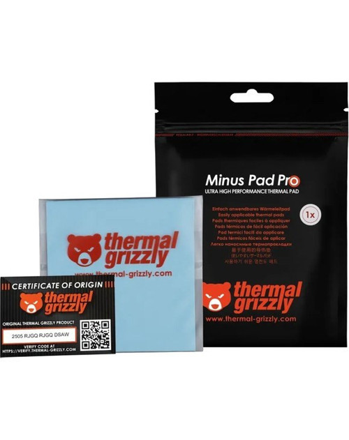 Minus Pad Pro - Termal Arayüz Pedi, 100X100X1.0MM, Elektriksel Olarak Iletken Olmayan, Ssd'ler, Gpu'