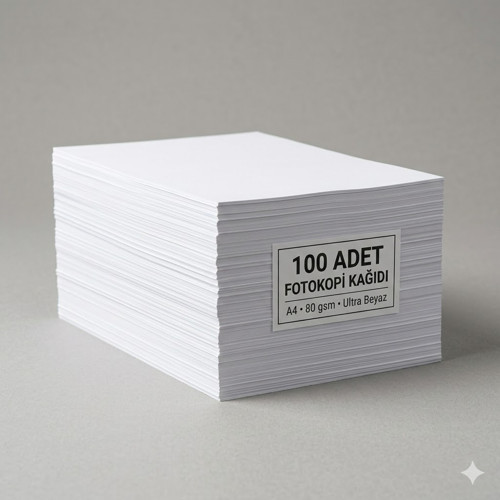 A4 80 G/m² 100 Adet Beyaz Fotokopi Kağıdı