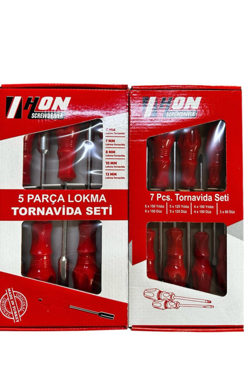 12 Parça Tornavida Seti (5Xlokma&7Xtornavida)
