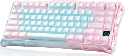 Mercury K1 Lite RGB Kablosuz Mekanik Gaming Klavye, İngilizce Q,Aurora Mist