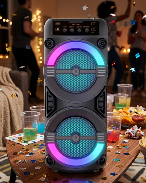 popüler LED Işıklı Kablosuz Bluetooth Hoparlör USB TF Kart Destekli 2026