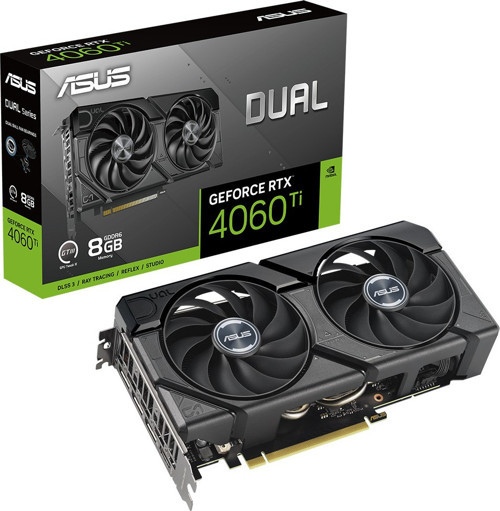 DUAL-RTX4060TI-8G-EVO NVIDIA GEFORCE RTX 4060 TI-8G 8GB GDDR6 128bit 2565MHz HDMI 3xDP DLSS3 EKRAN KARTI