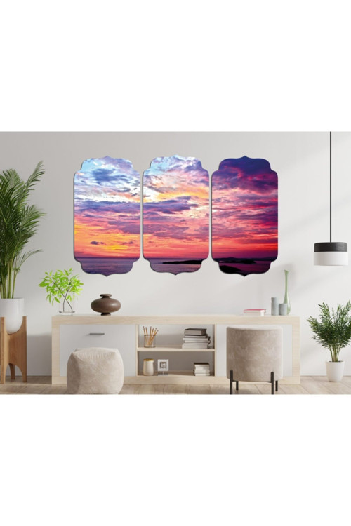 Gün Batımı Sunset Mdf Tablo 1408 (Model D)