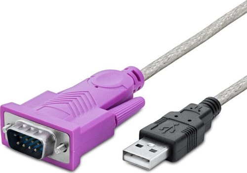 Büro Ev Ofis Network Bağlantısı için 1.5MT Silver Usb To RS232 Kablo