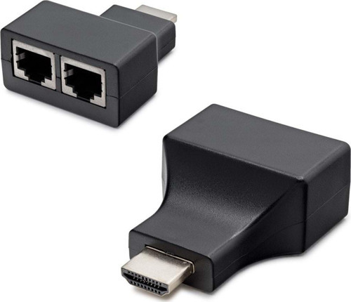 Büro Ev Ofis Network Bağlantısı için 30MT Siyah HDMI Mini Extender