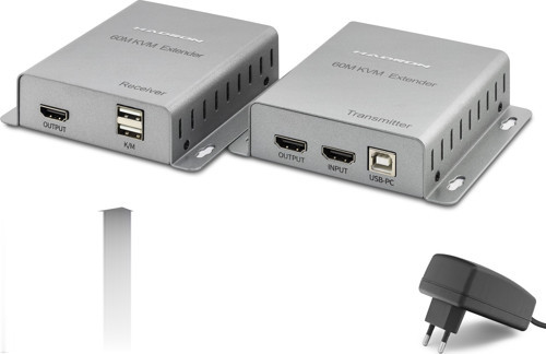Büro Ev Ofis Cihazları için 60MT Silver 4K HDMI Kvm Extender