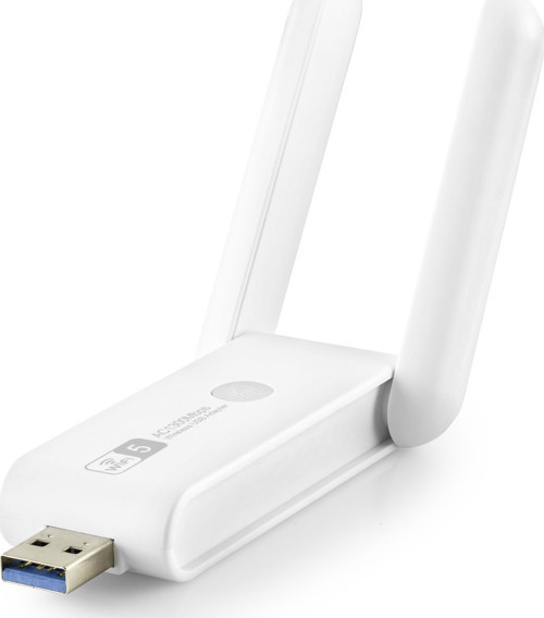 Büro Ev Ofis Network Bağlantısı için Beyaz AC650 Dual Band Usb Wifi Adaptör