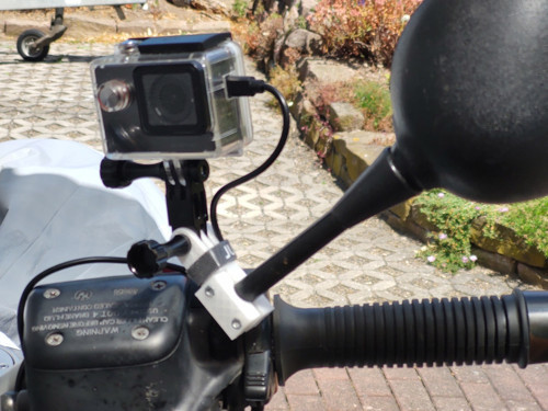 BMW R1150_R850R Motosiklet ActionCam ayna tutucu - 5433865