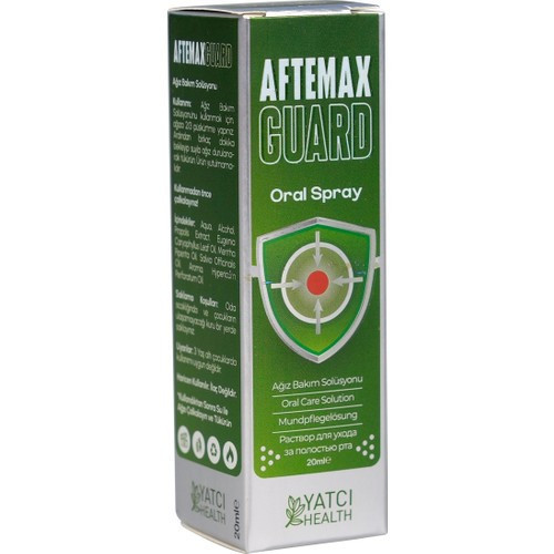 Aftamed Aftemax Guard 20 ml Oral Sprey Ağız Bakımında Özel Formül ile Koruma Sağlar