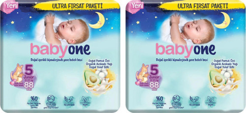 Yeni Gece Bebek Bezi 5 Beden Junior Ultra Fırsat Paketi 176 Adet