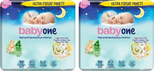 Yeni Gece Bebek Bezi 4 Beden Maxi Ultra Fırsat Paketi 224 Adet
