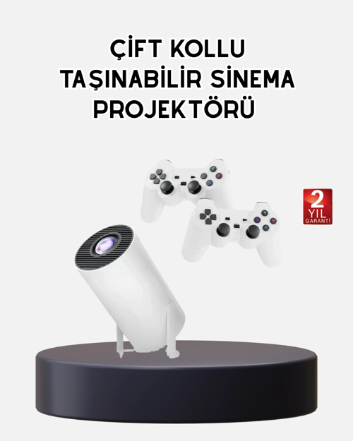 Kablosuz Projeksiyon Cihazı 4k Destekli Hdmı Usb Oyun Uyumlu