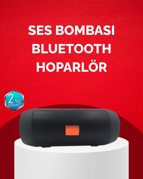 Bluetooth Hoparlör 20w Bass Güçlü Ses Usb Flash Aux Destekli