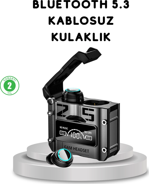 Kablosuz Bluetooth 5.3 Kulaklık – Aktif Gürültü Engelleme Ve Gecikmesiz Oyun Modu