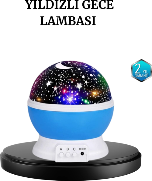 Renkli Led Gece Lambası 6 Işık Modlu Çocuk Odası Atmosfer Aydınlatma