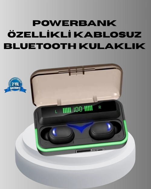 Bluetooth Kulaklık 800mah Powerbank Düşük Gecikmeli
