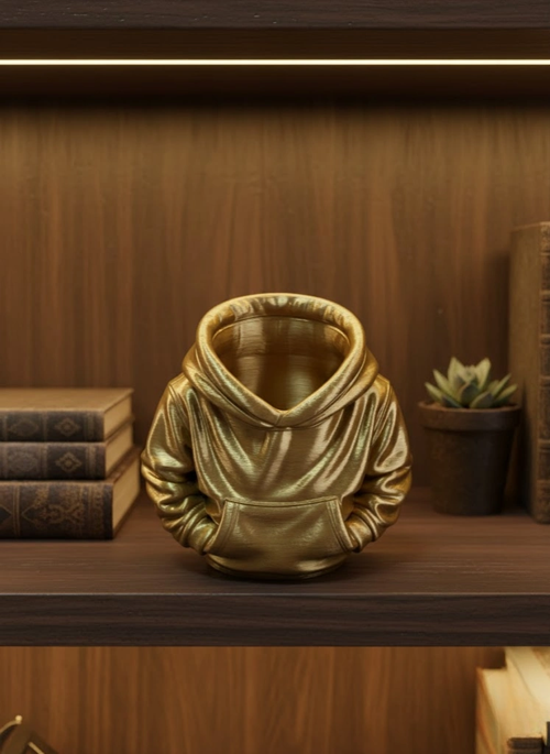 Gold Hoodie Kalemlik 10x10 Cm Masa Üstü Düzenleyici