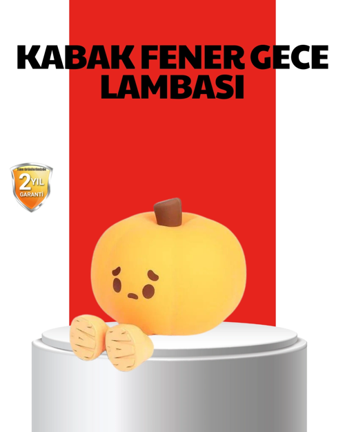 Pumpkin Led Night Light Dokunmatik Şarjlı Silikon Gece Lambası
