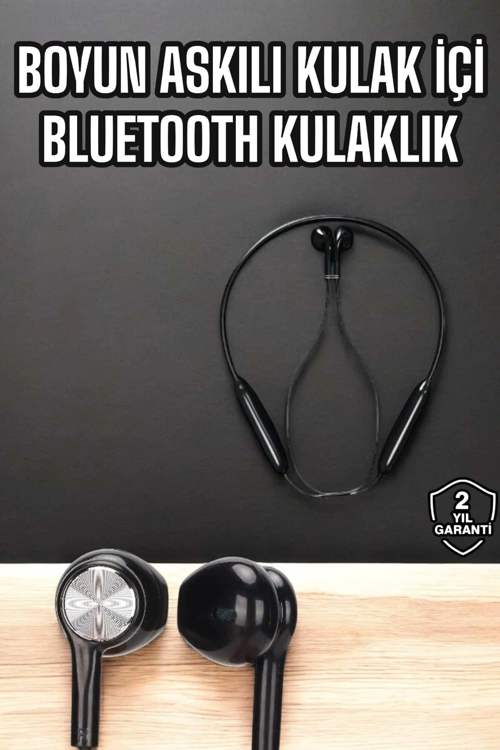 Kablolu Boyun Askılı Dijital Göstergeli Bluetooth Kulaklığı 60 Saat
