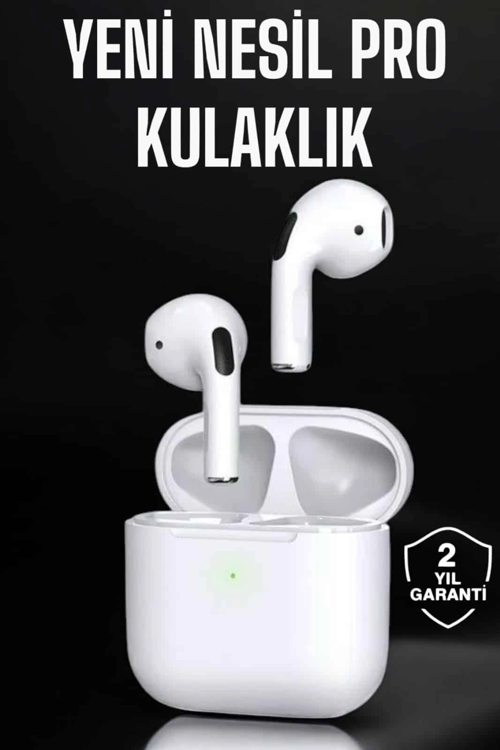 Beyaz Yeni Nesil Pro Bluetooth Kulaklık Yüksek Ses Kaliteli Anc Özelliği