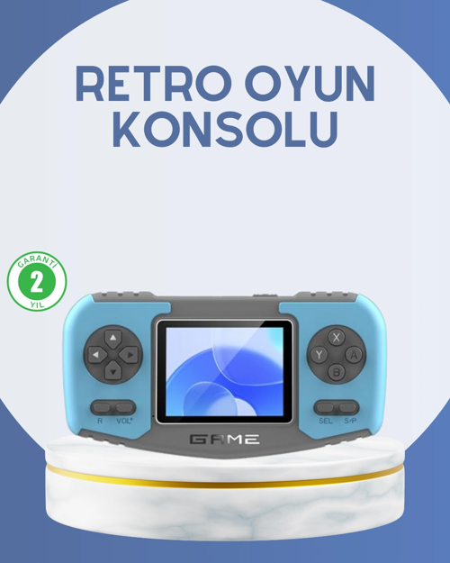 Çocuklara Özel Retro Oyun Konsolu Portatif Eğlence Cihazı