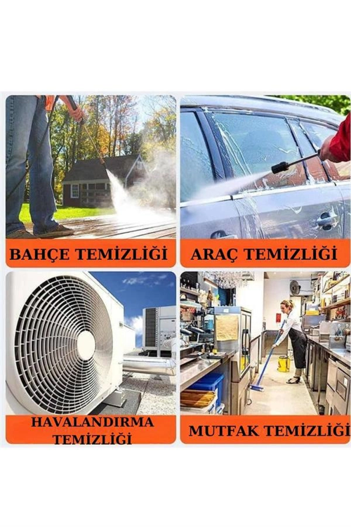Şarjlı Ve Yüksek Basınçlı Oto Yıkama Makinesi Ve Sulama Tabancası Bahçe Yıkama Makinesi