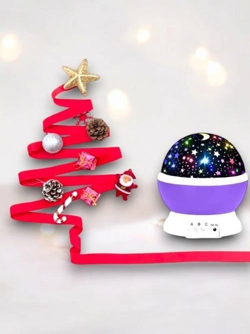 Dönen Renkli Gökyüzü Projektörlü Gece Lambası
