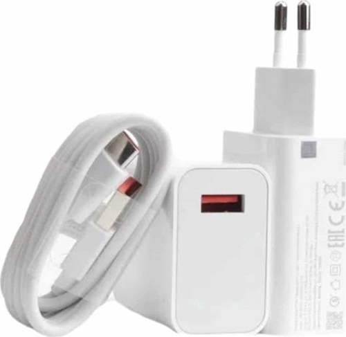 Beyaz Ultra Plus Hızlı Şarj Seti Şarj Adaptörü Ve Kablosu 67w