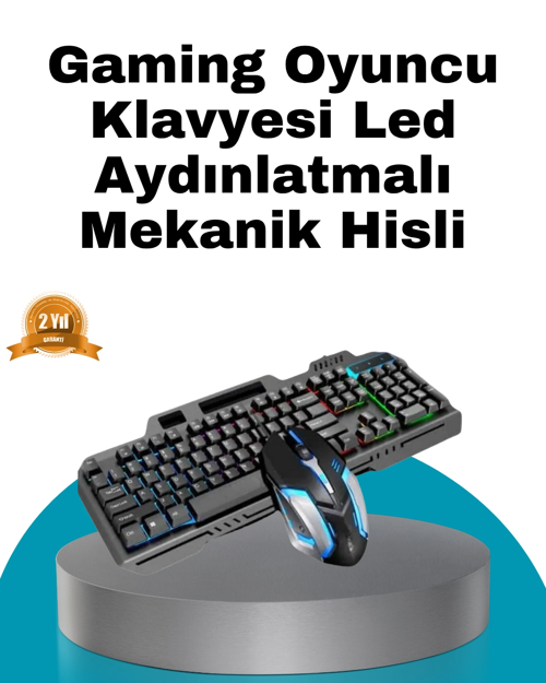 Mekanik Seti – Led Işıklandırma Ve Ergonomik Mouse